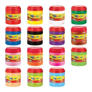 Plastilinas Amos iClay, 400g, kietėjantis ore, kibirėlyje, įvairių spalvų - Image 2