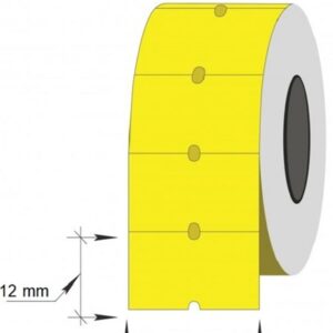 Kainų etiketės 21,5x12, stačiakampės, 1000vnt, geltonos spalvos - Image 2