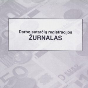 Darbo sutarčių registravimo žurnalas, A4, vertikalus, 12 lapų