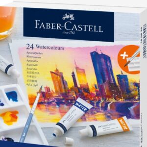 Akvarelė Faber-Castell tūbelėse, 24 spalvų, 9ml