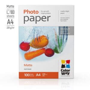 Fotopopierius ColorWay A4 / 220g / 100 lapų, matinis - Image 2