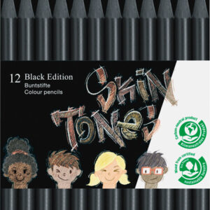 Spalvoti pieštukai Faber-Castell Black Edition 12 spalvų