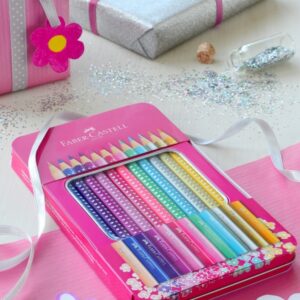 Spalvoti pieštukai Faber-Castell Sparkle, 12 spalvų - Image 3