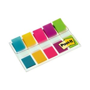 Plastikiniai žymekliai Post-it, 5 spalvos po 20vnt. - Image 2