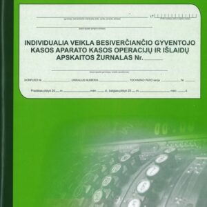 KA žurnalas individualia veikla besiverčiančiam gyv. (vert.), A4, 74l.