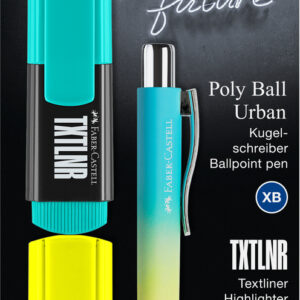 Tušinukas Faber-Castell Poly Ball, + 2 vnt. teksto žymeklių, blisterinė pakuotė