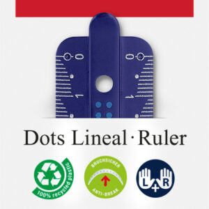 Liniuotė Faber-Castell Dots, 15cm juodos arba mėlynos spalvos - Image 4