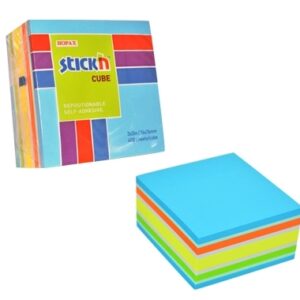 Lipnūs lapeliai StickN 21538, 76x76mm, 400l neoninių mėlynų atspalvių