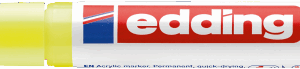 Akrilinis žymeklis edding 5300, neoninės geltonos spalvos