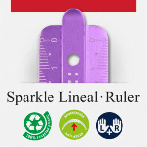 Liniuotė Faber-Castell Sparkle, 15cm rožinės spalvos - Image 5