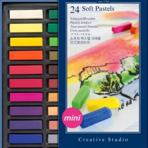 Pastelinės kreidelės Faber-Castell Mini Creative Studio, 24 spalvos
