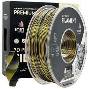 3D Plastikas - Filamentas PLA dual color black gold | 1.75 mm, 1 kg | SPrint