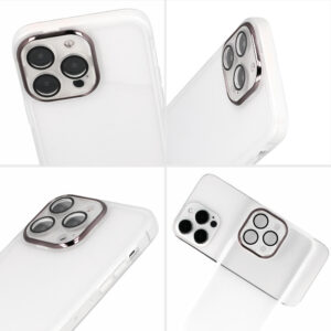 Protective Lens Case skirtas Apple iPhone 14 baltos spalvos skaidrus - Image 4