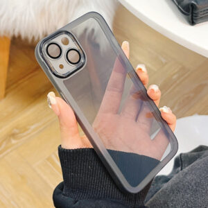 Protective Lens Case skirtas Samsung Galaxy A24 4G juodos spalvos skaidrus - Image 7