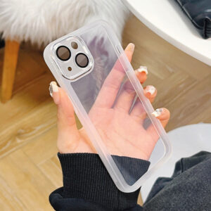 Protective Lens Case skirtas Samsung Galaxy S24 baltos spalvos skaidrus - Image 7