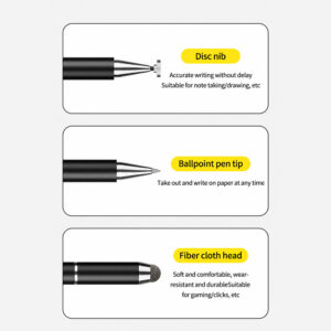 Blavec pasyvus rašiklis Pen Stylus BPS-01 universalus  3in1 (BPS01-UB) juodos spalvos - Image 3