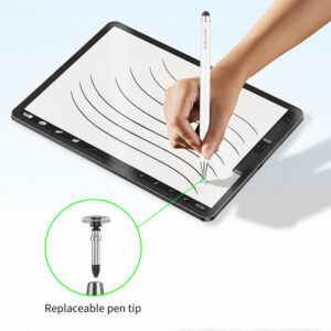 Blavec pasyvus rašiklis Pen Stylus BPS-01 universalus  3in1 (BPS01-UW) baltos spalvos - Image 6