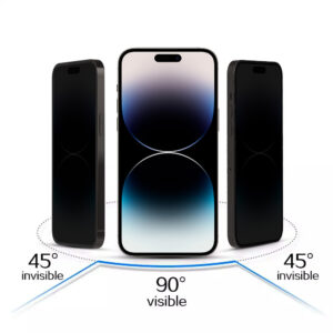 Tempered glass Tel Protect 10X Privacy Plus Titanium for Iphone 16 Pro/17 (envelope) - Image 5