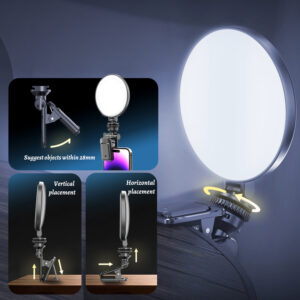 Blavec Selfie Ring lamp Aura Mini LED P-60 clip (LPP60-KLB) black - Image 3