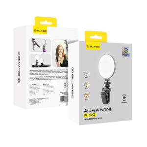 Blavec Selfie Ring lamp Aura Mini LED P-60 clip (LPP60-KLB) black - Image 7
