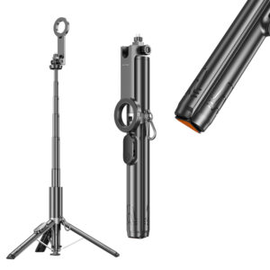 Blavec Selfie Stick Aluminium Fusion P-12 Magsafe Auto pop tripod + remote control 1,60 metres (SSFP12-MTRAPB160) black - Image 2