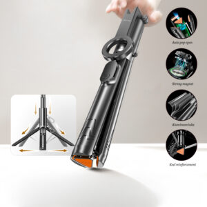 Blavec Selfie Stick Aluminium Fusion P-12 Magsafe Auto pop tripod + remote control 1,60 metres (SSFP12-MTRAPB160) black - Image 4
