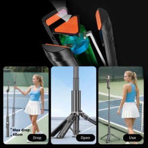 Blavec Selfie Stick Aluminium Fusion P-12 Magsafe Auto pop tripod + remote control 1,60 metres (SSFP12-MTRAPB160) black - Image 5