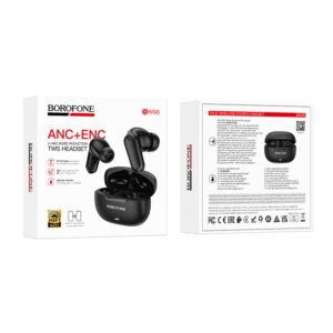 Borofone TWS Bluetooth Earphones BW96 Mellow black - Image 5