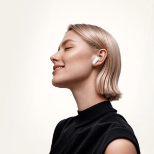 Borofone TWS Bluetooth Earphones BW96 Mellow white - Image 4