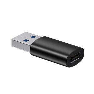 Baseus Ingenuity Mini OTG Adapter From USB-C to USB-A juodos spalvos