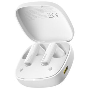 Baseus Bowie E19 True Wireless ausinės Stellar baltos spalvos