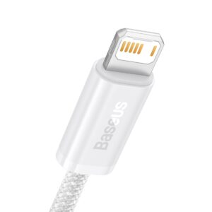 Baseus Dynamic Series Fast Charging Data Cable USB-A - Lightning 2.4A 1m baltos spalvos