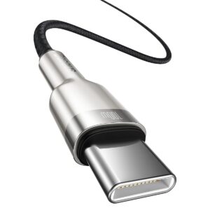 Baseus Cafule Metal Series Data Cable USB-C - USB-C 100W 2m juodos spalvos