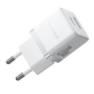 Baseus Palm Fast Charger USB-A + USB-C 20W baltos spalvos - Image 2
