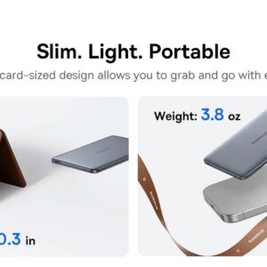 Baseus PicoGo AM41 20W Magnetic Powerbank 5000mAh Cosmic juodos spalvos - Image 2