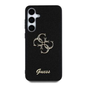 Guess PU Fixed Glitter 4G Metal Logo dėklas skirtas Samsung Galaxy S25 juodos spalvos - Image 2