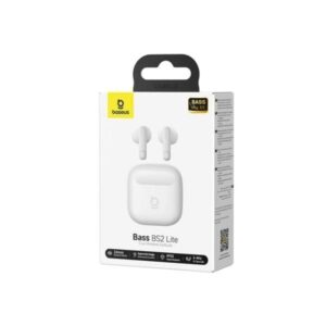 Baseus Bass BS2 Lite True Wireless ausinės Moon baltos spalvos - Image 2