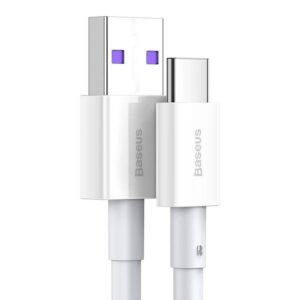 Baseus Superior Series Fast Charging Data Cable USB-A - USB-C 66W 2m baltos spalvos
