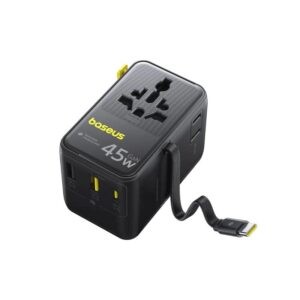 Baseus PicoGo AG11 Fast Universal 45W Travel Charger Cosmic juodos spalvos - Image 2