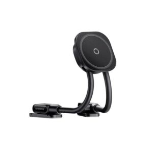 Baseus PrimeTrip C03s Pro Magnetic Clamp Car Mount Wireless Charging 15W Cosmic juodos spalvos