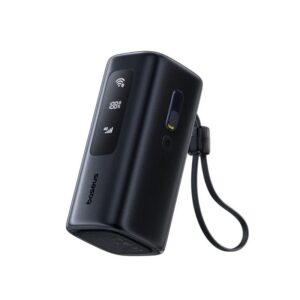 Baseus EnerGeek GX11 MiFi 67W Powerbank 20000mAh Cosmic juodos spalvos