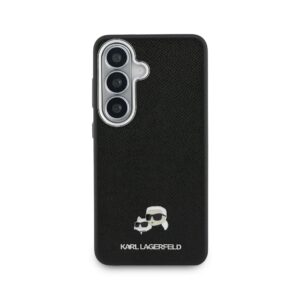 Karl Lagerfeld Grained PU Leather K&CH Heads Magnetic dėklas skirtas Samsung Galaxy S26 juodos spalvos - Image 2