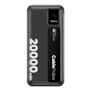 OBAL:ME CablePulse Powerbank 20000mAh 22,5W juodos spalvos