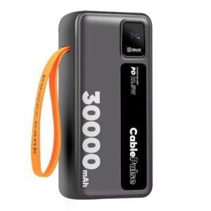 OBAL:ME CablePulse Powerbank 30000mAh 22,5W juodos spalvos - Image 2