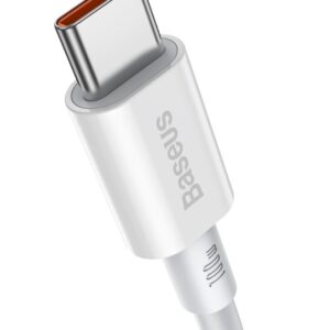 Baseus CATYS-C02 Superior Fast Charging Data Cable USB-C - USB-C 100W 2m baltos spalvos