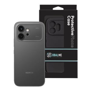 OBAL:ME Matte TPU Cover for Honor 600 juodos spalvos - Image 2