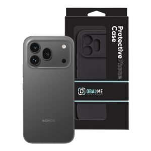 OBAL:ME Matte TPU Cover for Honor 600 Pro juodos spalvos - Image 2