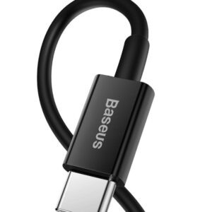 Baseus CATLYS-A01 Superior Fast Charge Cable USB-C to Lightning 20W 1m juodos spalvos - Image 2