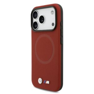 BMW M FW Metal Logo MagSafe dėklas skirtas Apple iPhone 17 Pro Red