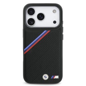 BMW M Tricolor Perforated Pattern MagSafe dėklas skirtas Apple iPhone 17 Pro Black - Image 2